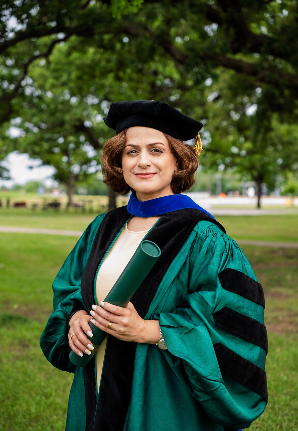 Dr. Farahnaz Hosseini graduation photo